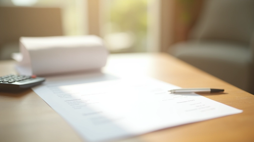 Reçus de magasinage et liste de courses sur une table avec calculatrice